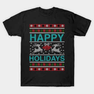 Happy holidays ugly christmas sweater T-Shirt